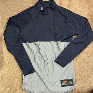 Easton Two-Tone Navy and Gray Performance Shirt